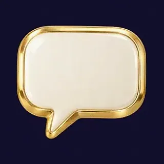 Gold speech bubble — Slots Gallery