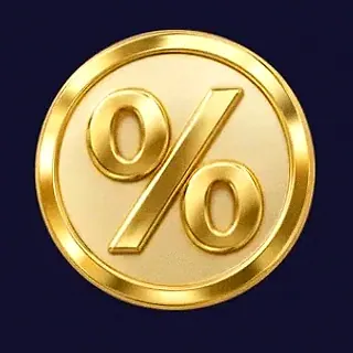 Gold percent coin — Slots Gallery