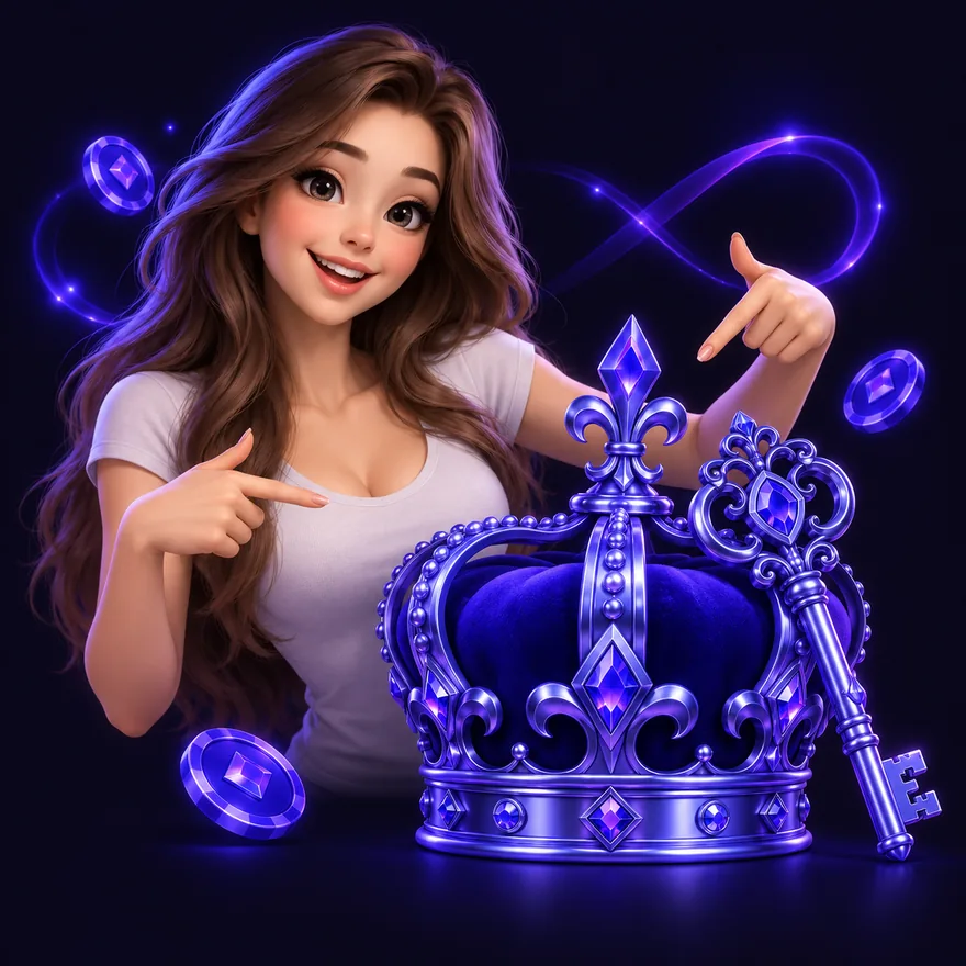 Royal crown and key — Slots Gallery
