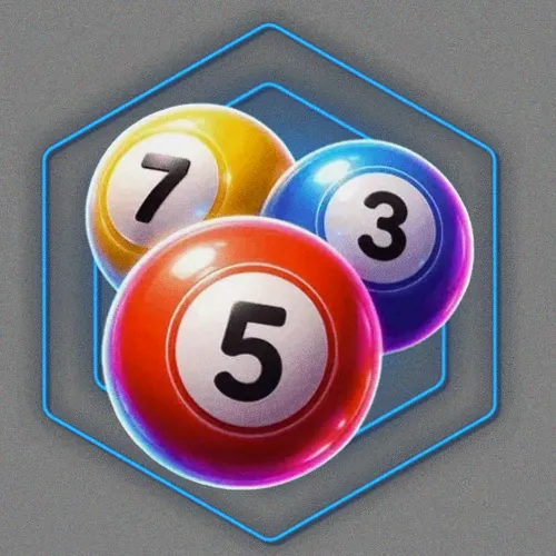 Numbered bingo balls