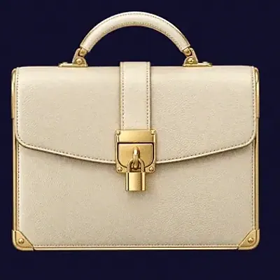 Locked leather briefcase — Slots Gallery